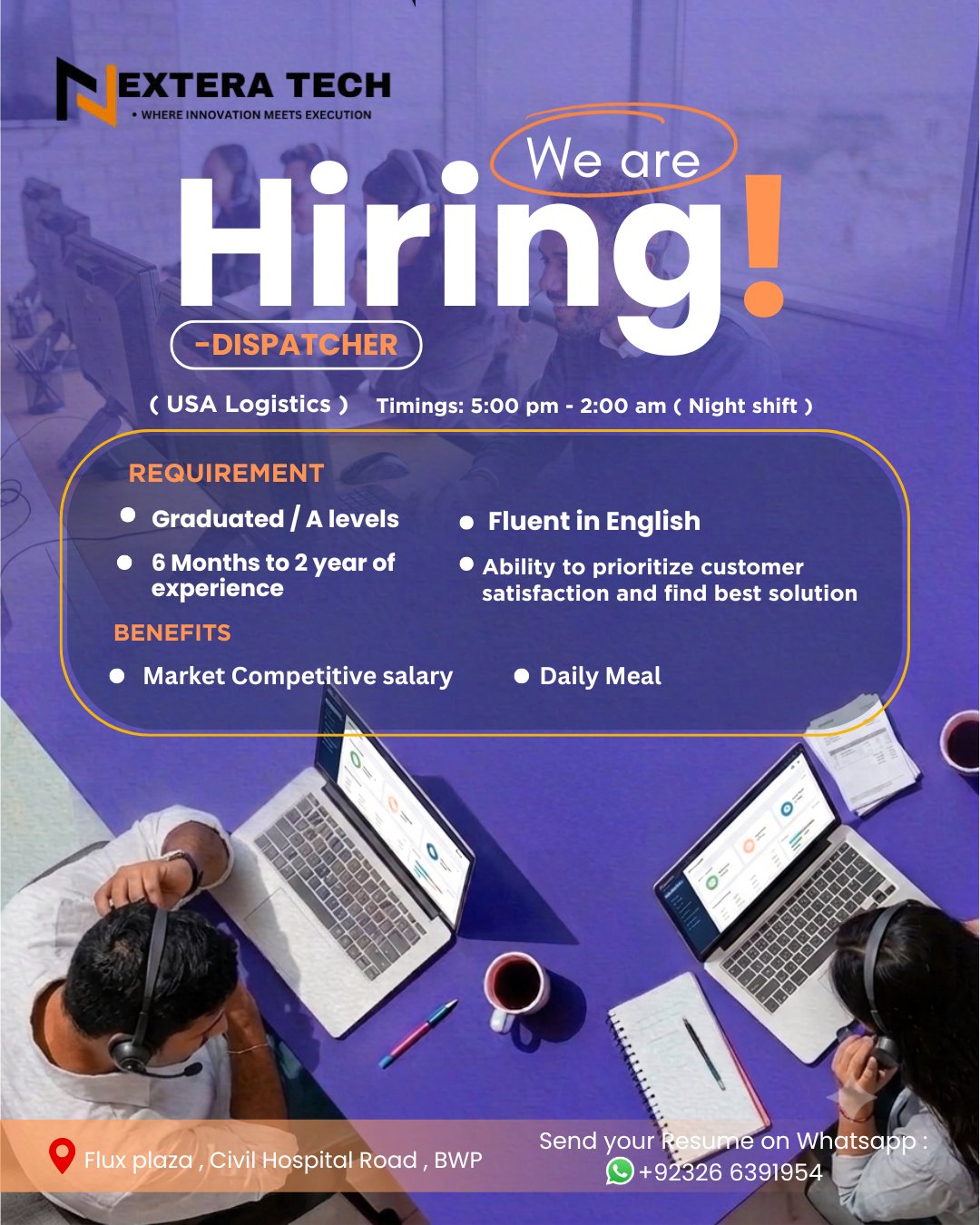 Nextera Tech — Hiring Post